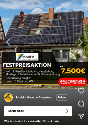 Stromkosten für unter 10ct/kWh