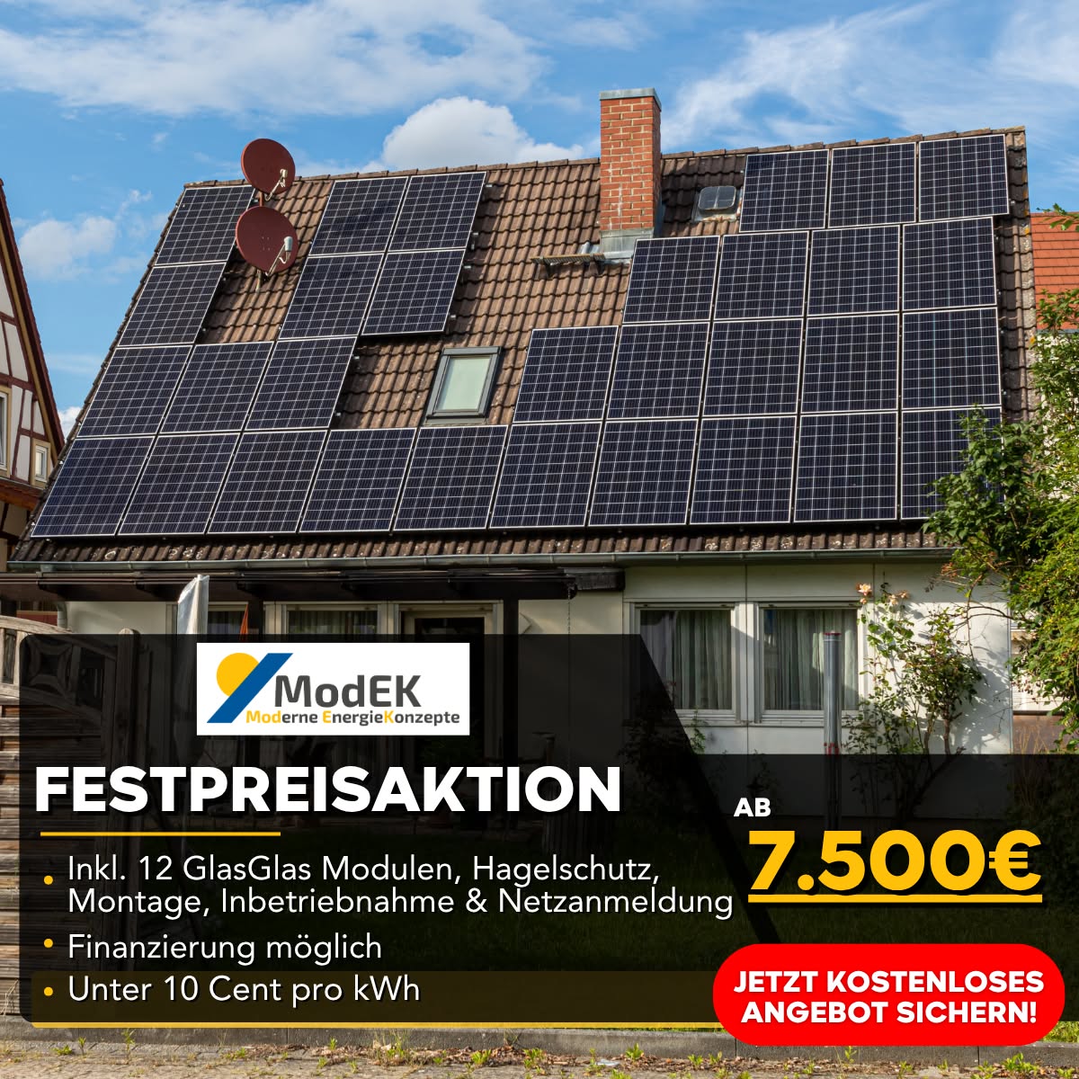 Stromkosten für unter 10ct/kWh